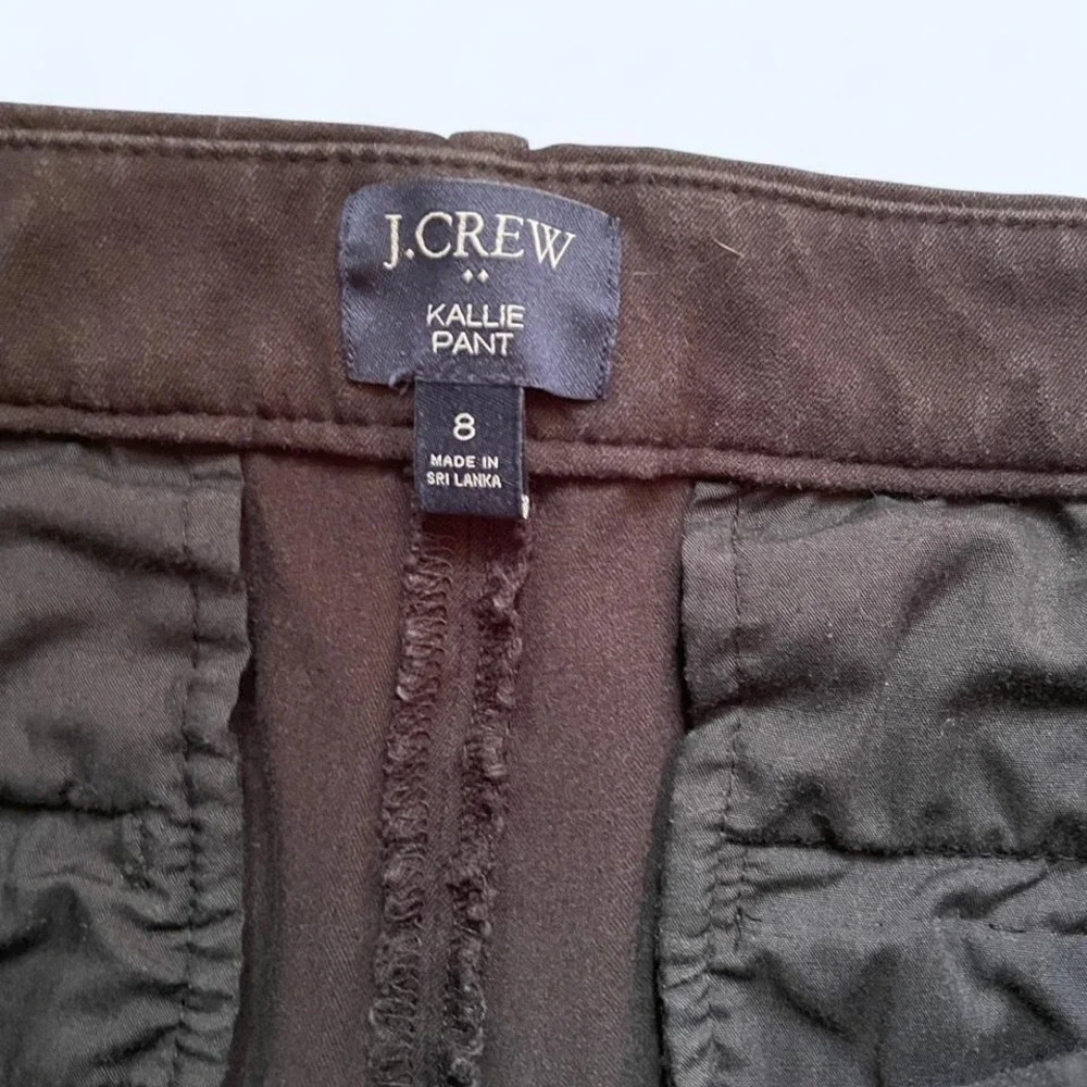 Black straight leg trousers size 8 by J‎ Crew